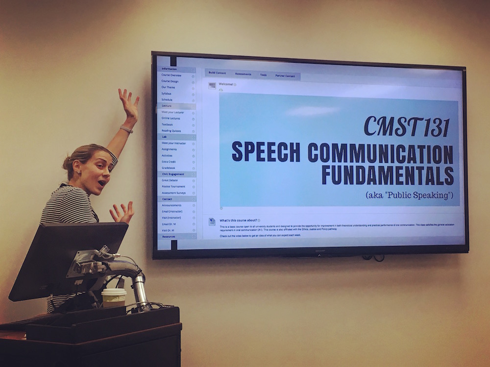 faculty member presenting the Core 24