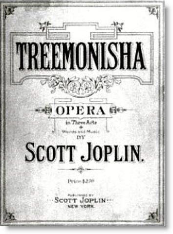 Cover of the score for Scott Joplin's _Treemonisha_.