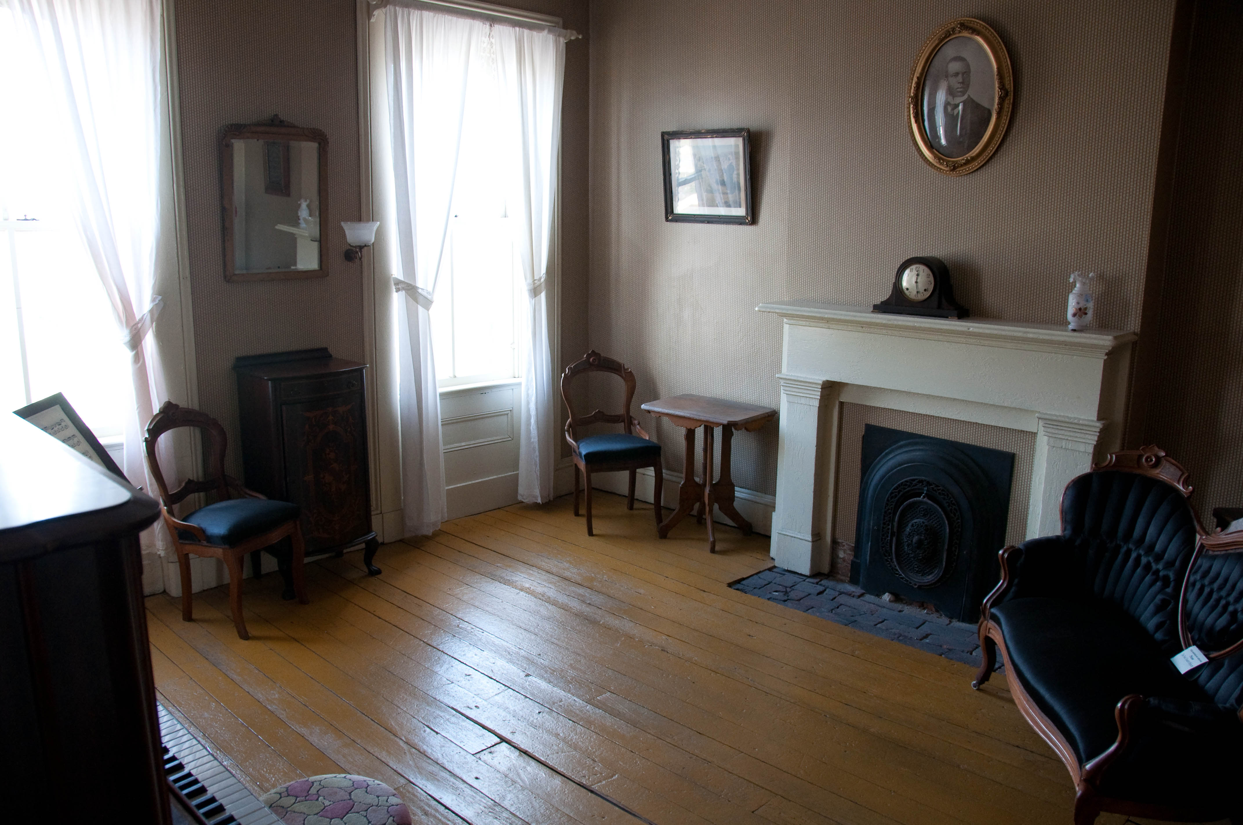 Scott Joplin's room at the Scott Joplin House (inside).