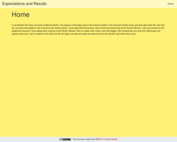 Expectations and Results