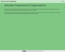 Service and Leadership