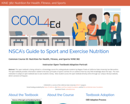 KINE 382: Nutrition for Health, Fitness, and Sports