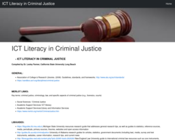 ICT Literacy in Criminal Justice