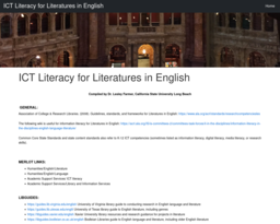 ICT Literacy for Literatures in English