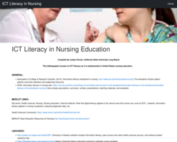 ICT Literacy in Nursing