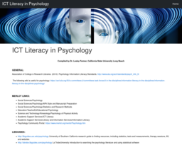 ICT Literacy in Psychology