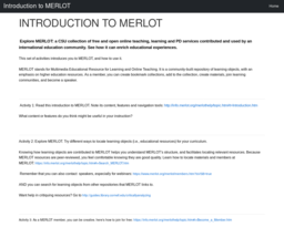 Introduction to MERLOT