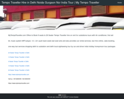 Tempo Traveller Hire in Delhi Noida Gurgaon Ncr India Tour | My Tempo Traveller