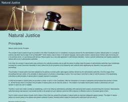 Natural Justice