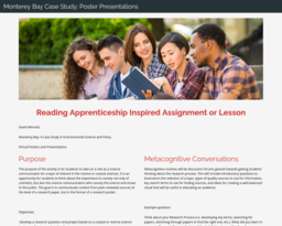 Monterey Bay Case Study: Poster Presentations