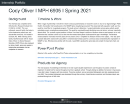 Internship Portfolio