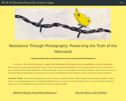 HUM 264 Research Project By Corinne Lepage