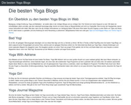 Die besten Yoga Blogs