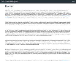 Data Science Program