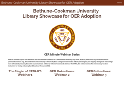 Bethune-Cookman University Library Showcase for OER Adoption