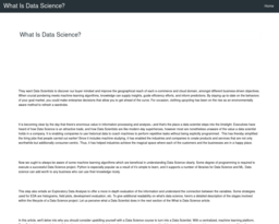 What Is Data Science?