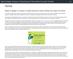 Need To Begin A Career In Data Science? Here's What You Have To Know