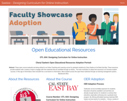 Saelee - Designing Curriculum for Online Instruction