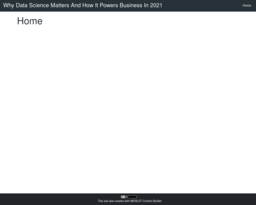 Why Data Science Matters And How It Powers Business In 2021