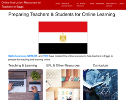Online Instruction Resources for Teachers in Egypt