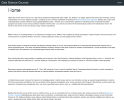 Data Science Courses