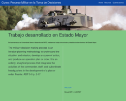 Curso: Proceso Militar en la Toma de Decisiones