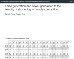 Power Development Virtual Lab