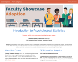 Goodspeed - Psyc 104/241