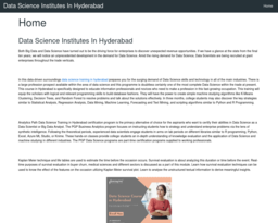 Data Science Institutes In Hyderabad