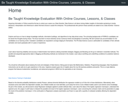 Be Taught Knowledge Evaluation With Online Courses, Lessons, & Classes