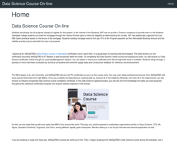 Data Science Course On-line