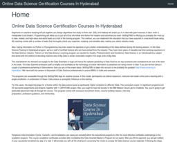 Online Data Science Certification Courses In Hyderabad
