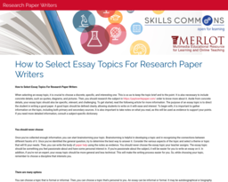 Research Paper Writers