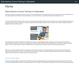 Data Science Course Training In Hyderabad