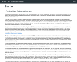 On-line Data Science Courses