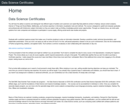 Data Science Certificates