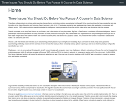 Three Issues You Should Do Before You Pursue A Course In Data Science