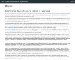 Data Science Institutes In Hyderabad