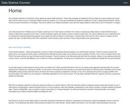 Data Science Courses