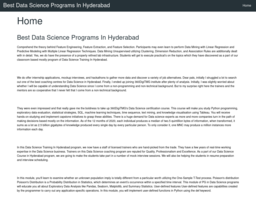 Best Data Science Programs In Hyderabad