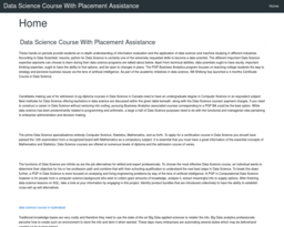 Data Science Course With Placement Assistance