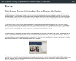 Data Science Training In Hyderabad, Course Charges, Certification