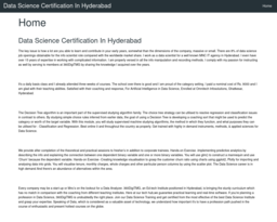 Data Science Certification In Hyderabad