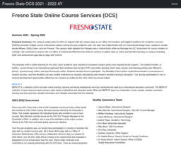 Fresno State OCS 2021 - 2022 AY