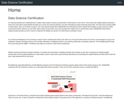 Data Science Certification