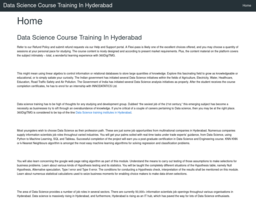 Data Science Course Training In Hyderabad