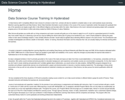 Data Science Course Training In Hyderabad