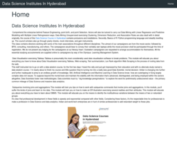 Data Science Institutes In Hyderabad