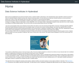 Data Science Institutes In Hyderabad