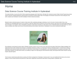 Data Science Course Training Institute In Hyderabad